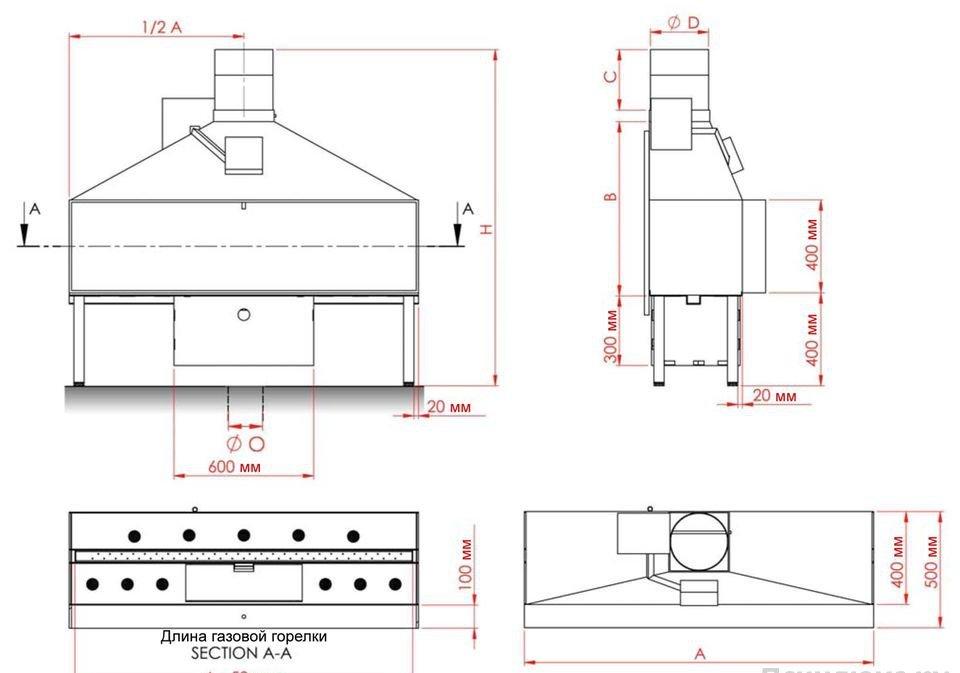 
Газовая топка Vero Design NI G5