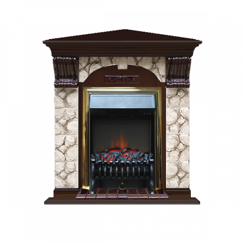 Арочный Карелия угловой (дуб)+Fobos Brass