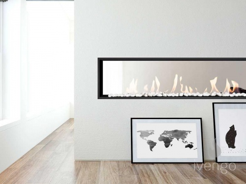 Биокамин Ivengo Open | сквозной