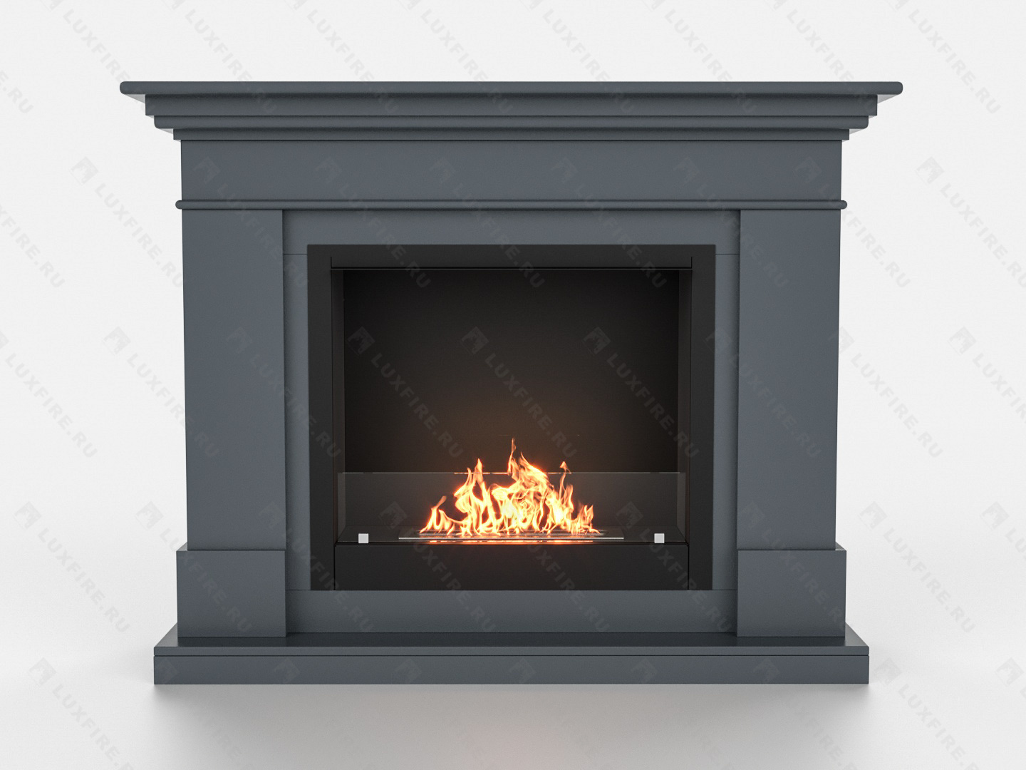 Биокамин Lux Fire с порталом Ангара 26, графит по цене 114 068 руб.