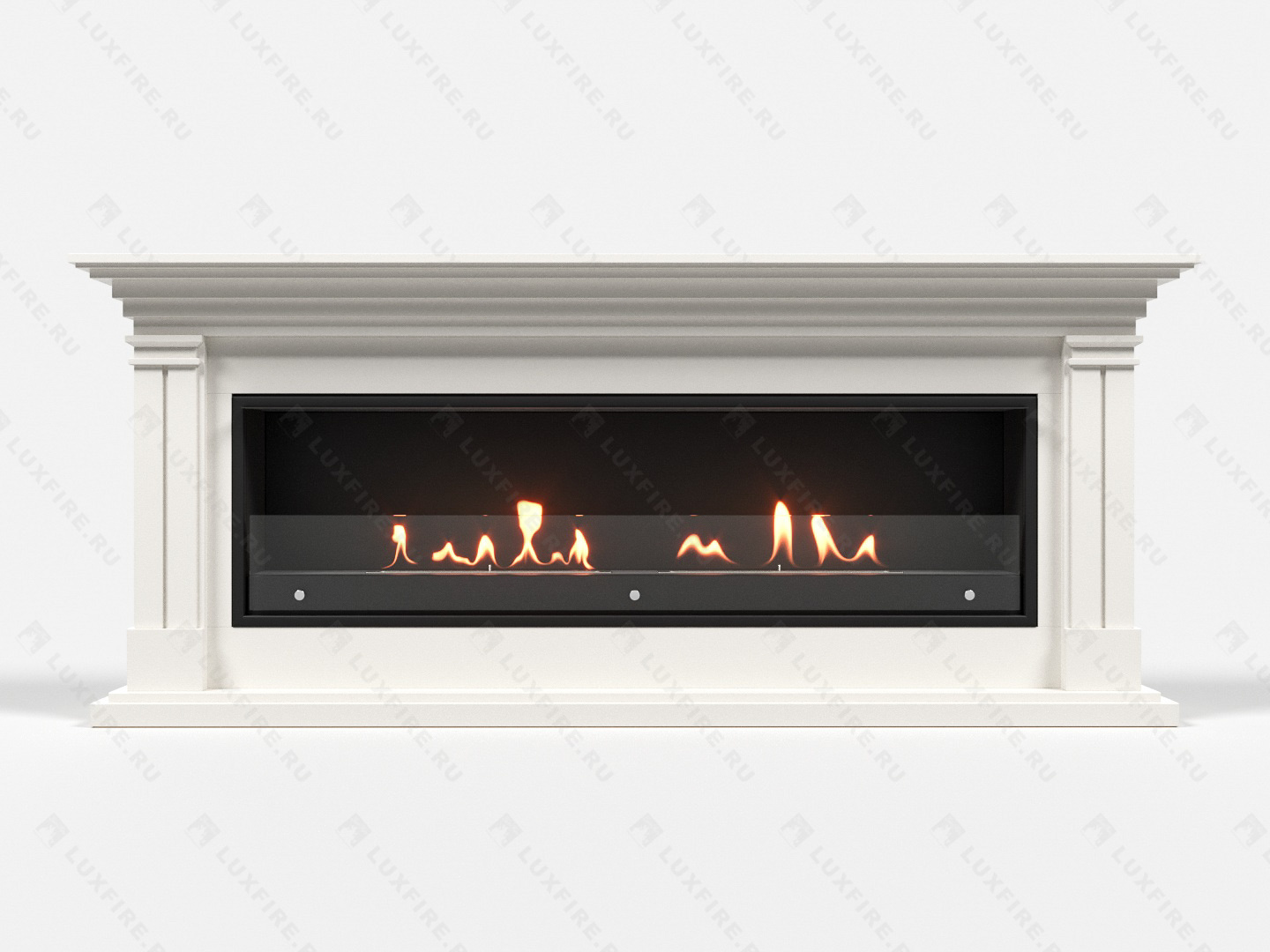 Биокамин Lux Fire с порталом Ромео 60, белый по цене 151 792 руб.