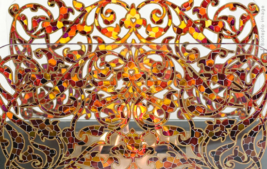 Биокамин Bioteplo Самурай (витраж) по цене 48 400 руб.