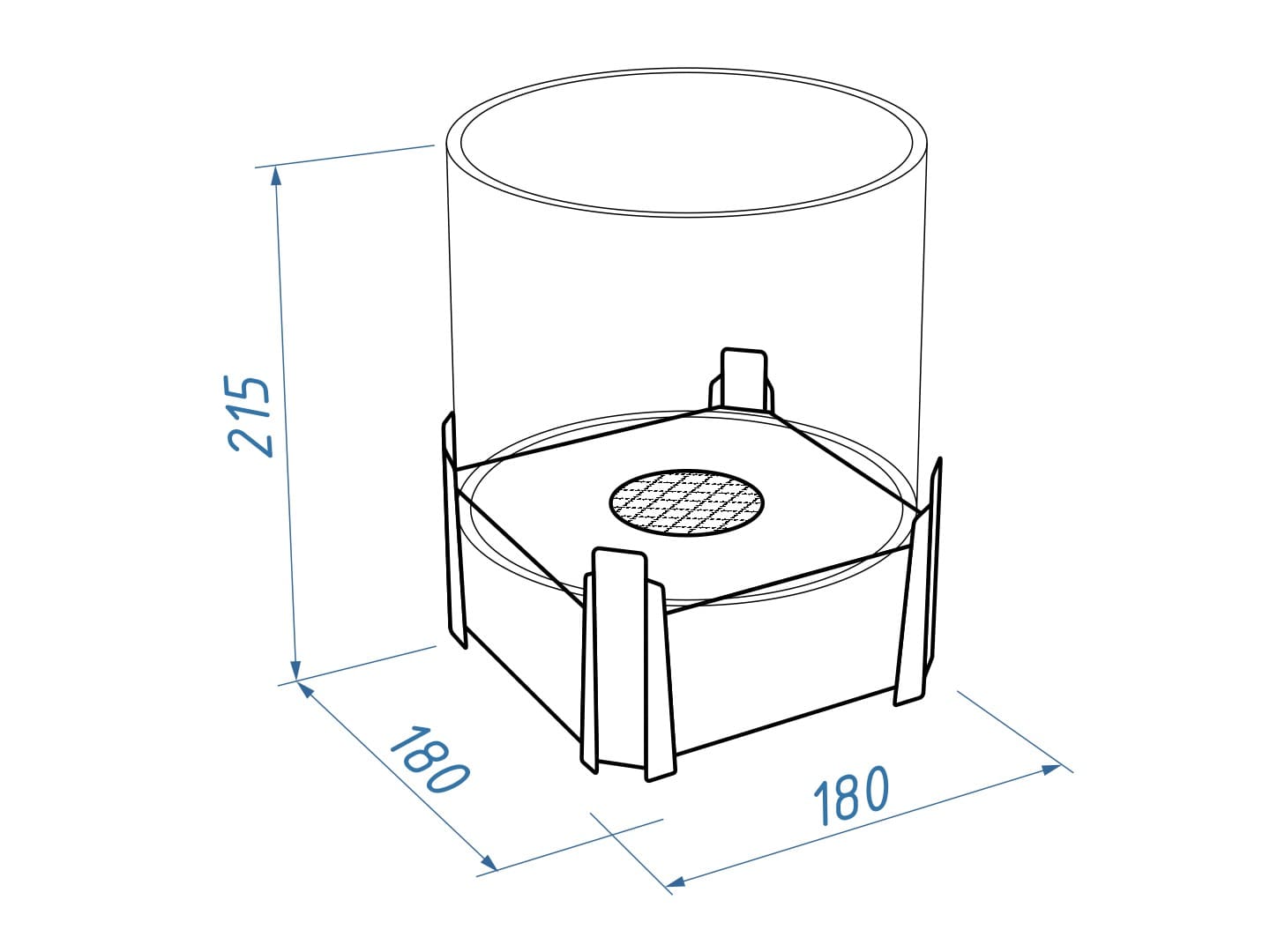 Настольный биокамин Lux Fire Зодиак "Телец" Чёрный по цене 15 000 руб.
