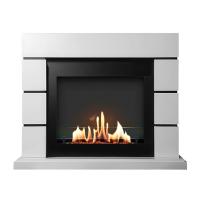 Биокамин в портале SteelHeat Alaska, стекло