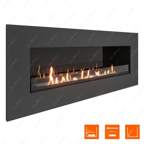 Биокамин SteelHeat GRAND 1200 XL стекло + стемалит