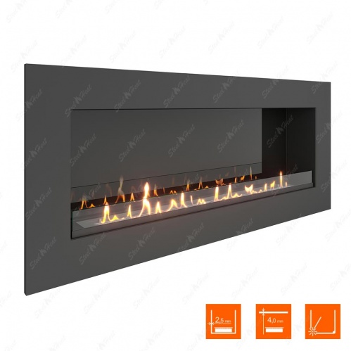 Биокамин SteelHeat GRAND 1500 XL стекло + стемалит