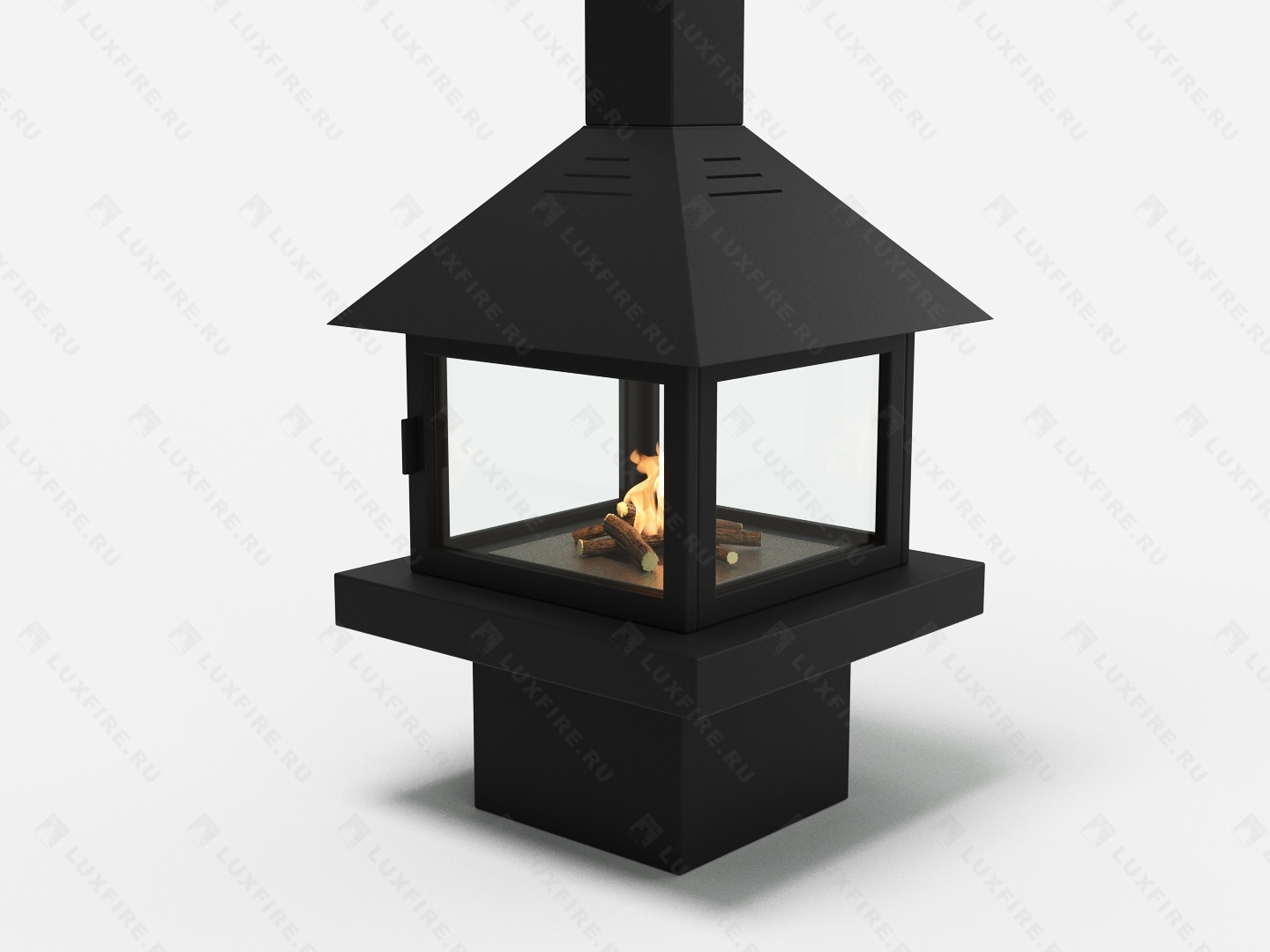 Островной биокамин Lux Fire Куб 850 по цене 391 133 руб.