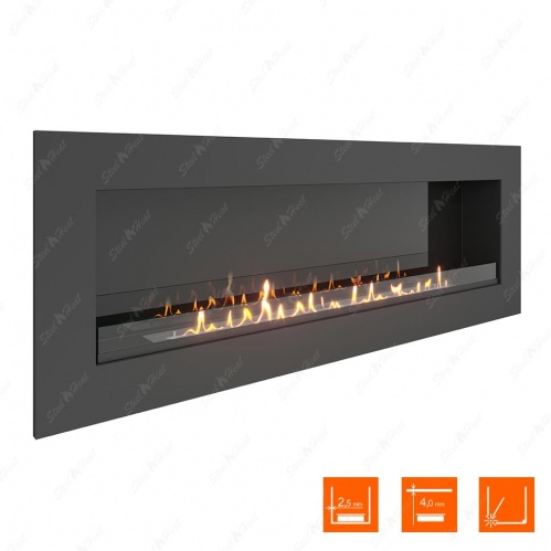 Биокамин SteelHeat GRAND 1800 стекло + стемалит