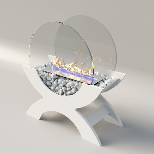 Биокамин "Русский огонь" Император белый