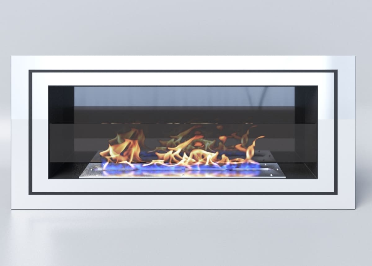 Биокамин "Русский огонь" Стенли 900V встраиваемый с защитным стеклом по цене 40 250 руб.