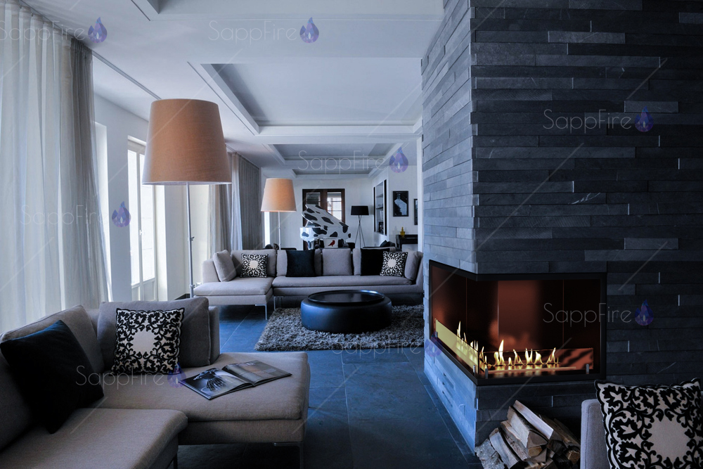 Биокамин для угловой стены 700 (SappFire) по цене 107 680 руб.