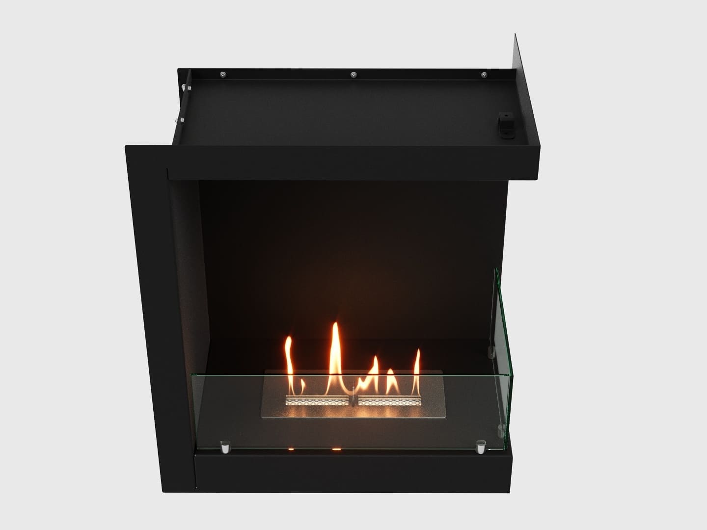 Встроенный биокамин Lux Fire Угловой 555 М (правый угол) по цене 49 390 руб.