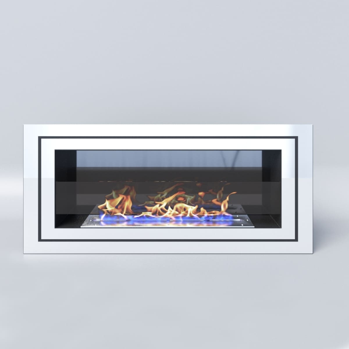 Биокамин "Русский огонь" Стенли 900N настенный с декоративным стеклом (стемалитом) по цене 42 650 руб.