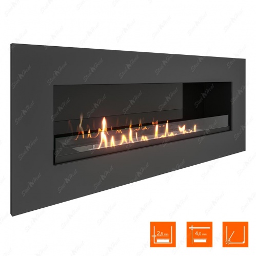 Биокамин SteelHeat GRAND 1200 стекло + стемалит
