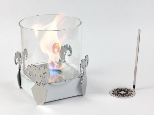 Настольный биокамин Lux Fire Зодиак "Овен" Белый