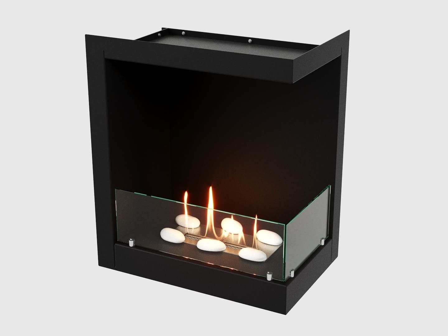 Встроенный биокамин Lux Fire Угловой 555 М (правый угол) по цене 49 390 руб.