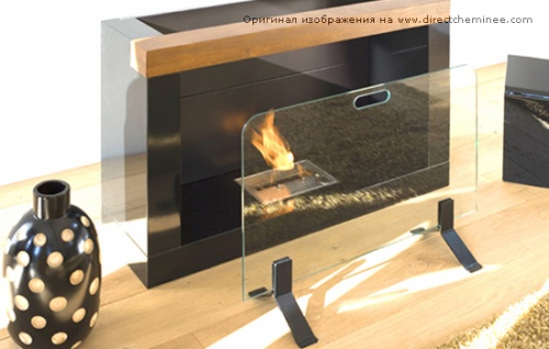 Защитное стекло для напольных каминов