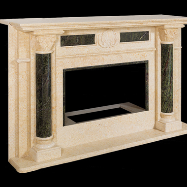 Биокамин Bioteplo Ламия из мрамора