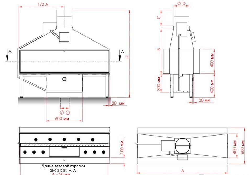 
Газовая топка Vero Design NI G5 D