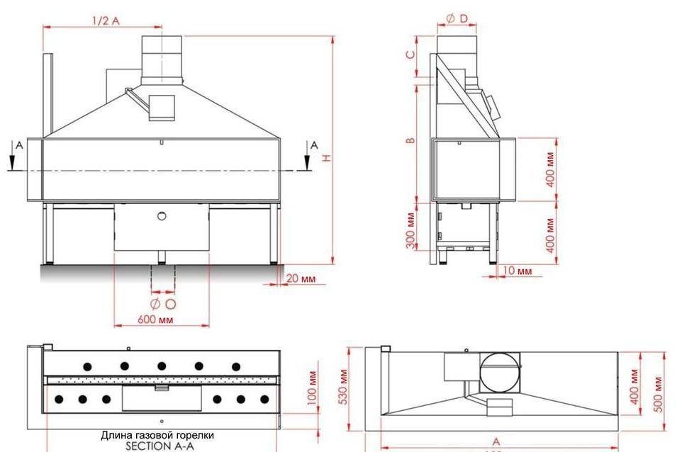 
Газовая топка Vero Design NI G7 H2 G