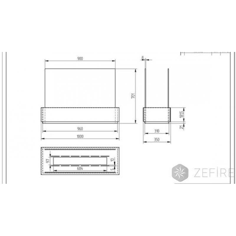 Биокамин ZeFire Apolon сатин по цене 59 500 руб.