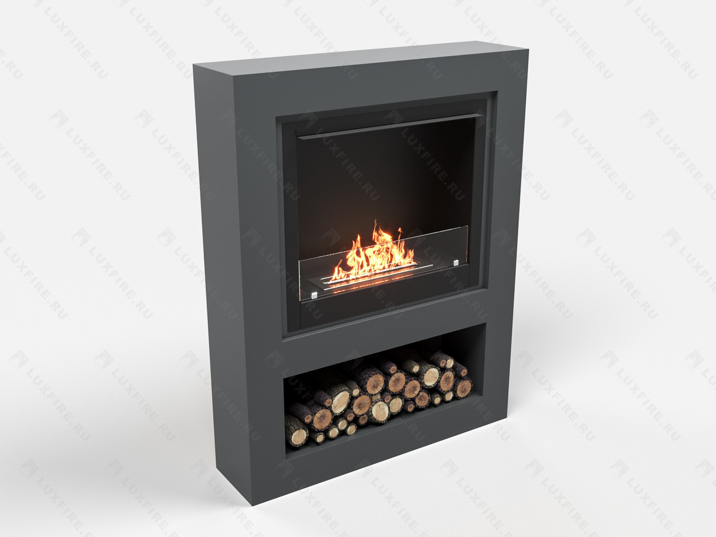 Биокамин Lux Fire с порталом Лукоморье 26, графит по цене 82 433 руб.