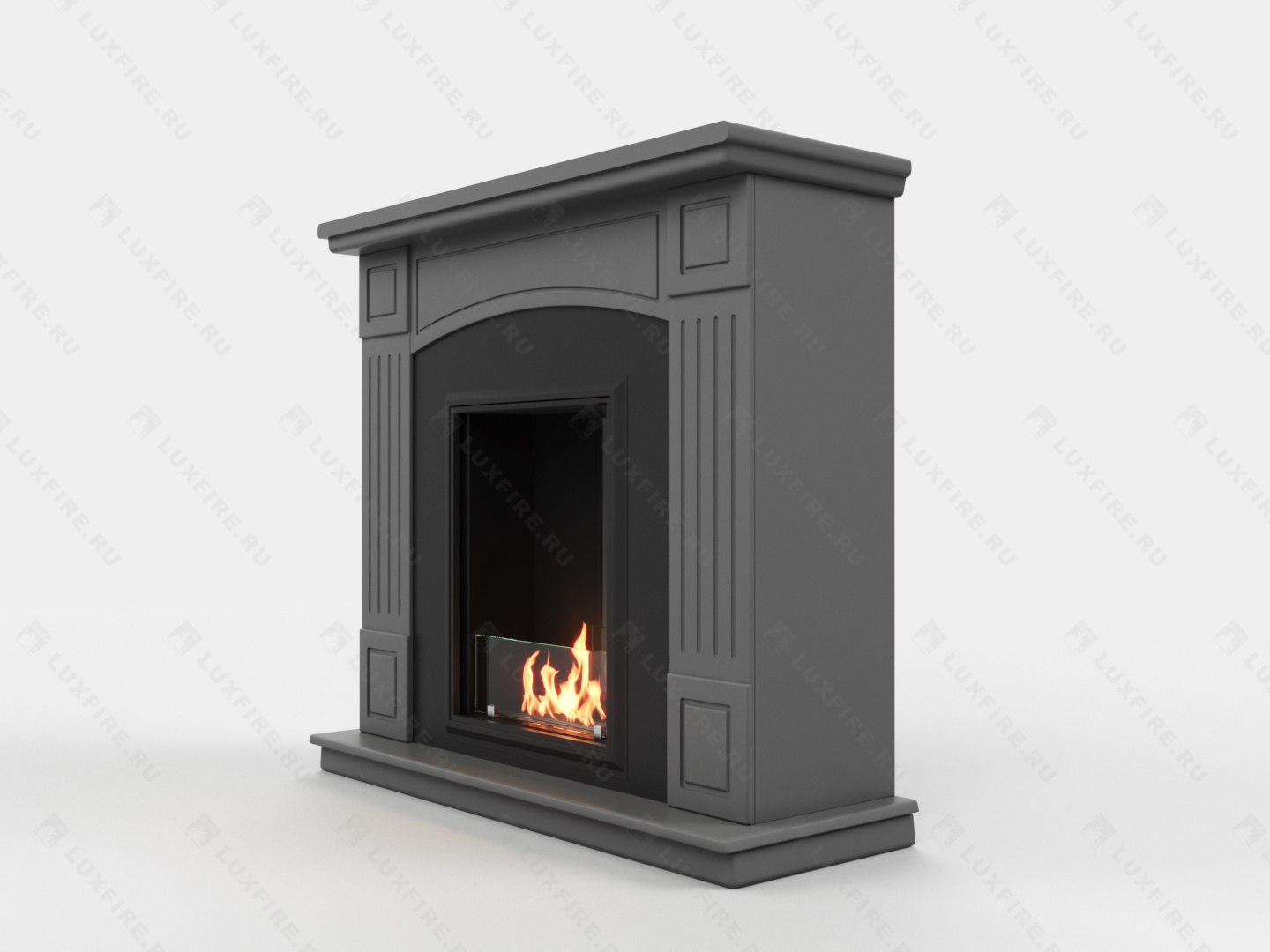 Биокамин Lux Fire с порталом Беркут 24, графит по цене 98 631 руб.