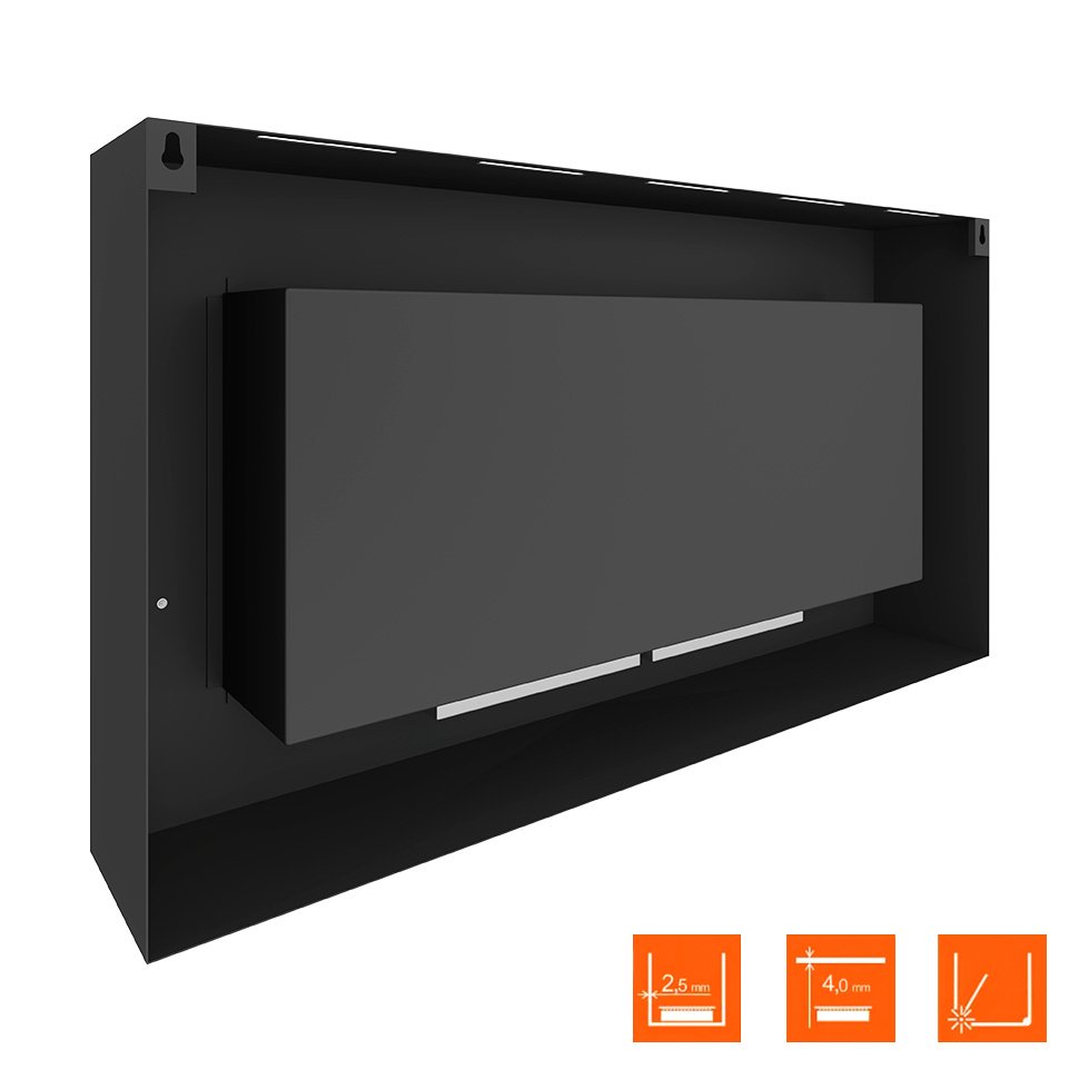 Биокамин SteelHeat WALL GRAND 1200 LITE черный, стекло по цене 41 160 руб.