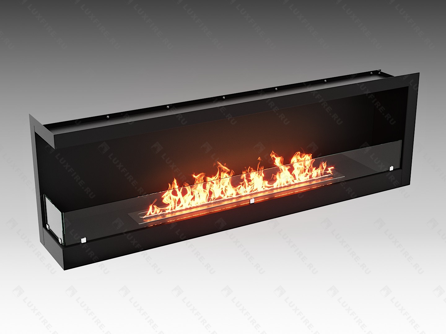 Встроенный биокамин Lux Fire Угловой 1500 SL (левый угол) по цене 71 390 руб.