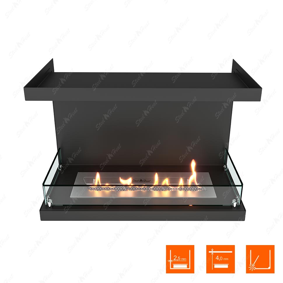 Биокамин SteelHeat BACK 700 по цене 32 300 руб.