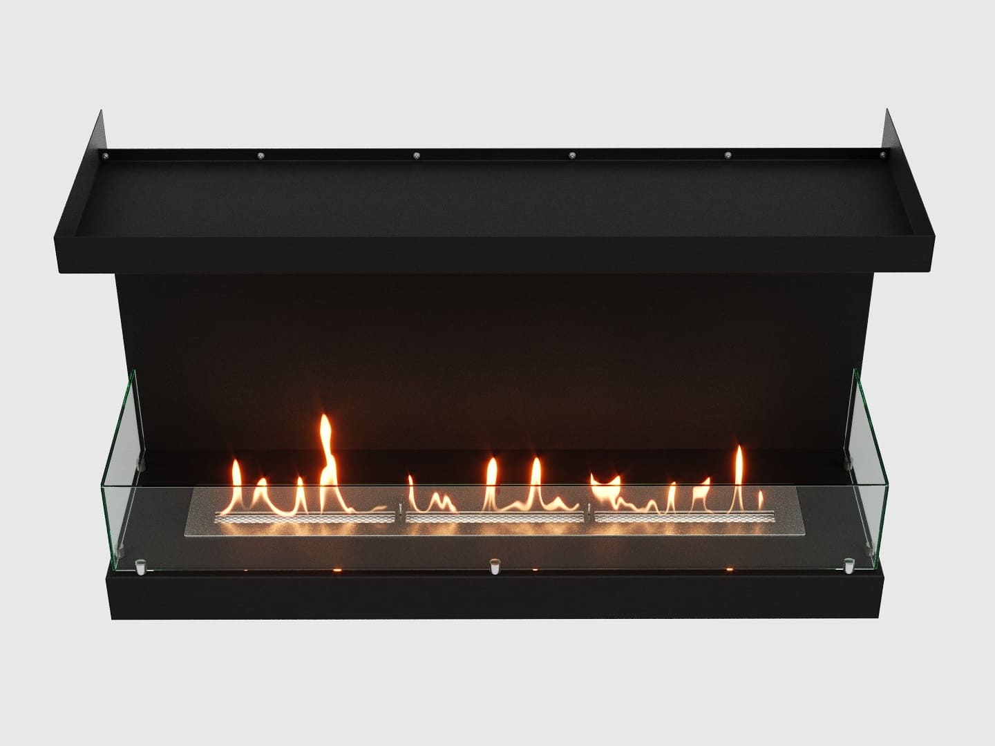 Встроенный биокамин Lux Fire Фронтальный 1100 М по цене 76 890 руб.