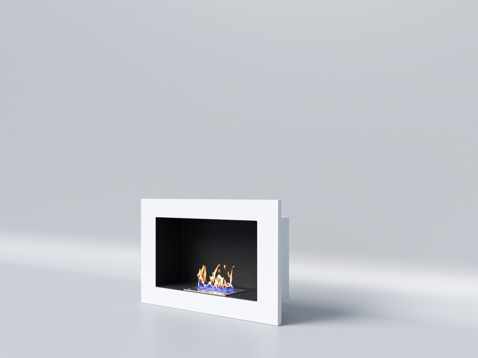 Биокамин "Русский огонь" Лайт Бланк 550V с защитным стеклом по цене 16 200 руб.