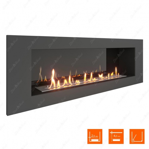 Биокамин SteelHeat LONG 1200 XL стемалит