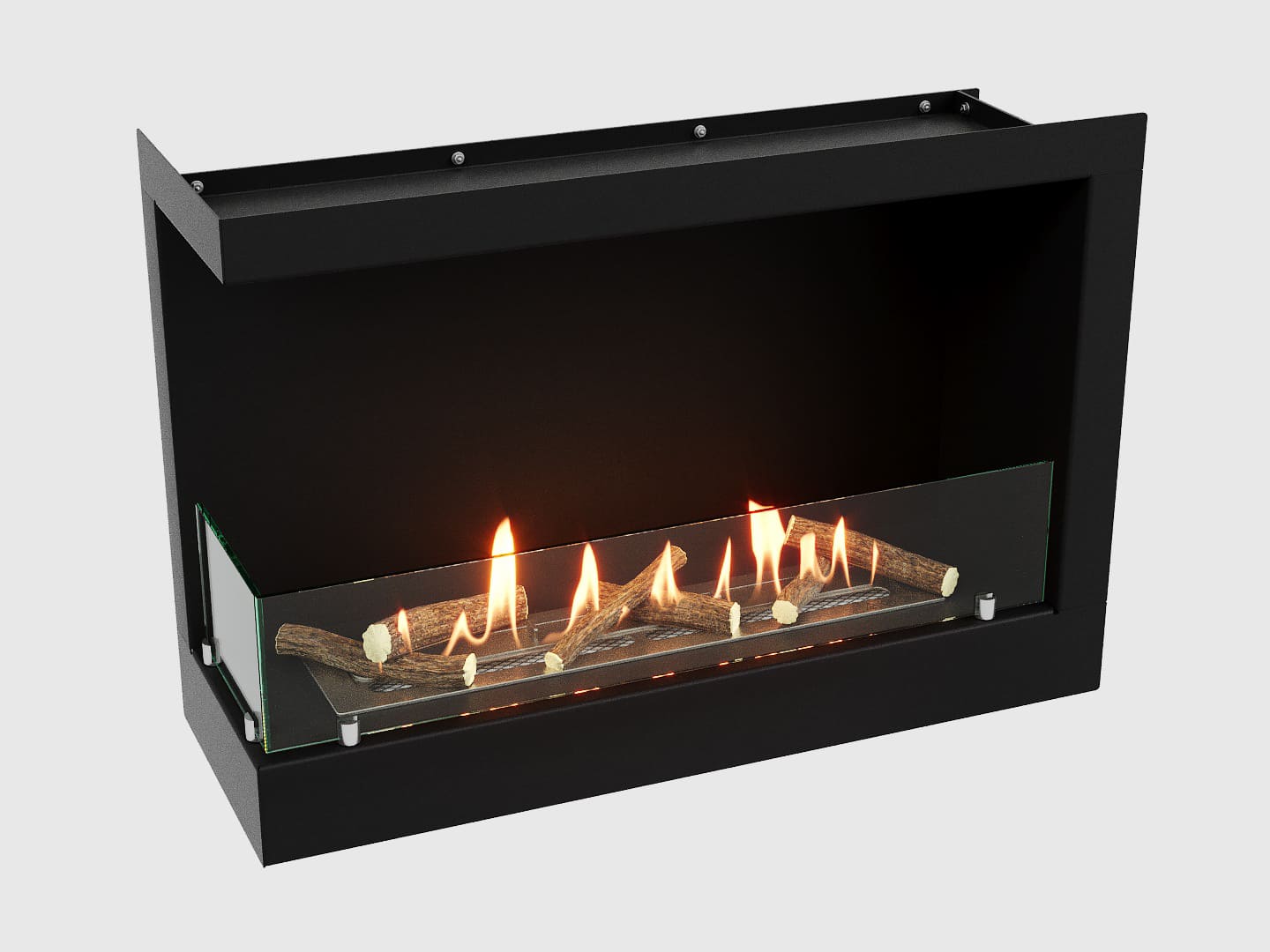 Встроенный биокамин Lux Fire Угловой 690 S (левый угол) по цене 43 890 руб.