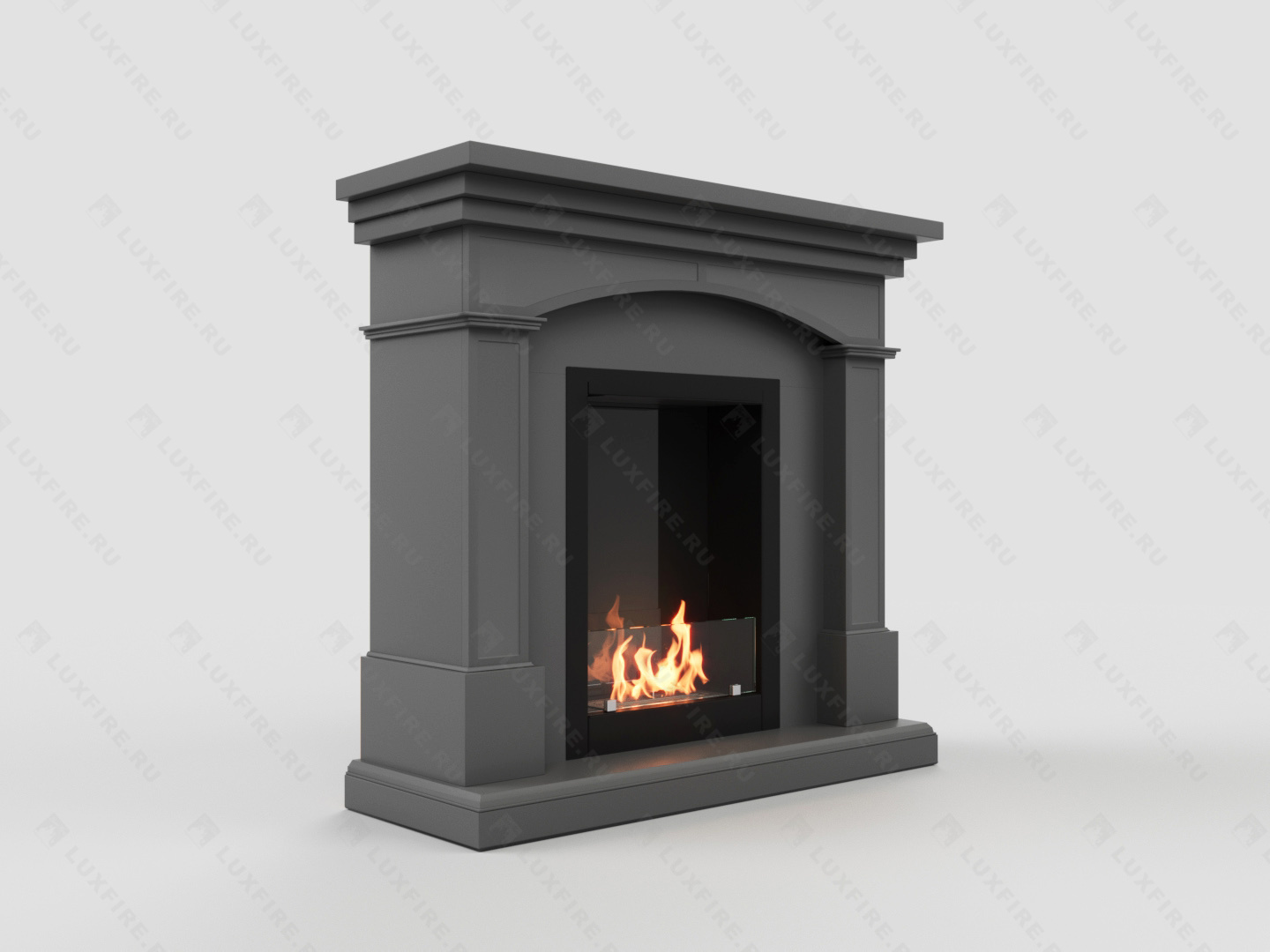 Биокамин Lux Fire с порталом Орел 24, графит по цене 105 907 руб.