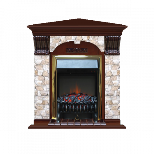 Арочный Арбат угловой (красное дерево)+Fobos Brass