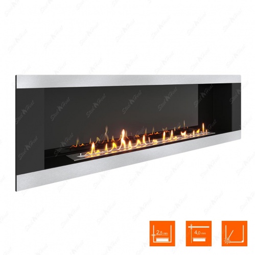 Биокамин SteelHeat LONG-H 1800 стемалит