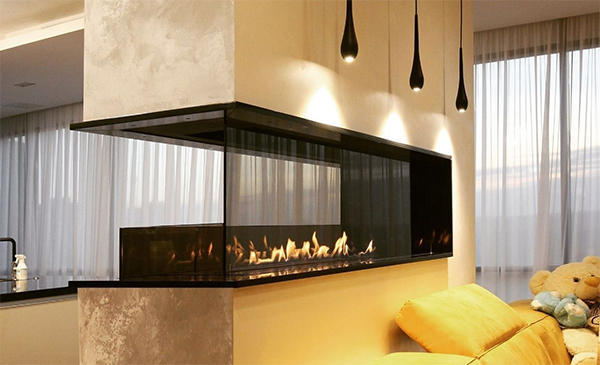 Встраиваемый биокамин / торцевой сквозной очаг 700 (SappFire) по цене 39 000 руб.