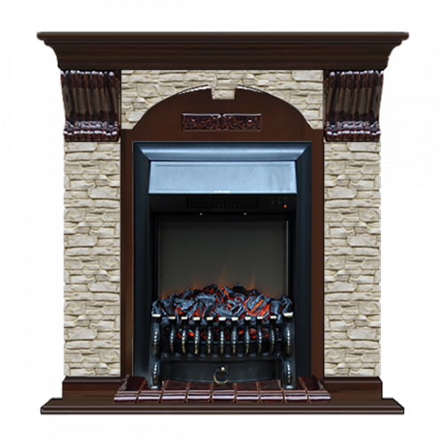 Арочный Грот однотонный (дуб)+Fobos Black