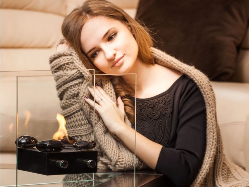 Настольный биокамин Lux Fire "Лондон" M