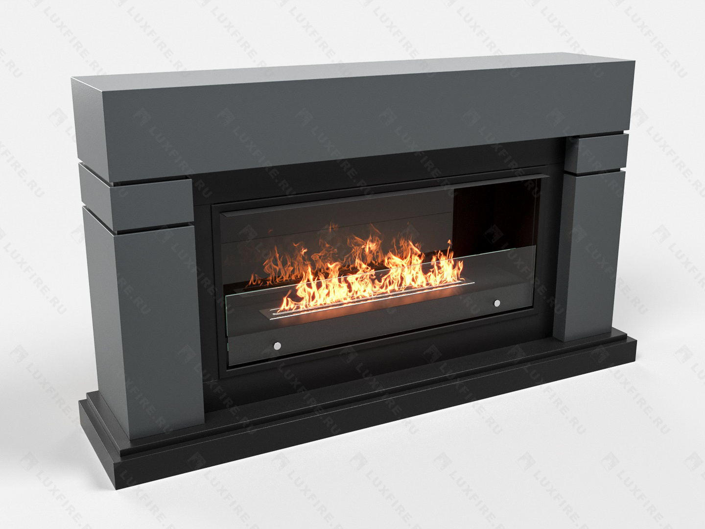 Биокамин Lux Fire с порталом Эльбрус 42, графит по цене 124 306 руб.