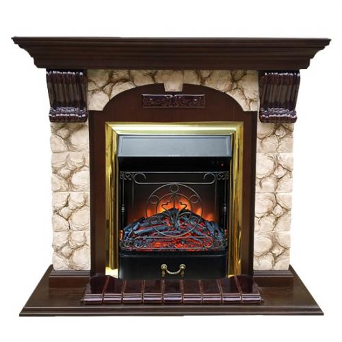 Арочный Карелия (дуб)+Fobos Brass