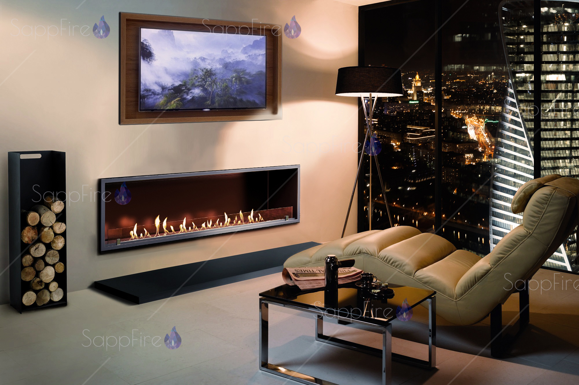 Встраиваемый очаг 1200 SappFire по цене 45 500 руб.