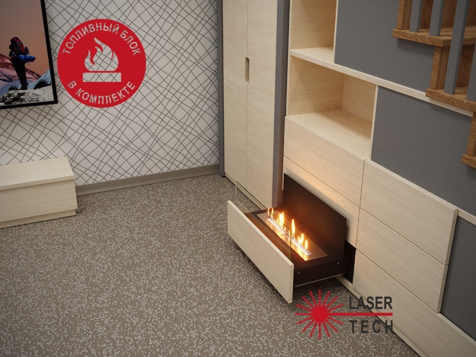 Выдвижной биокамин Good Fire Фаер Бокс 670 по цене 52 830 руб.