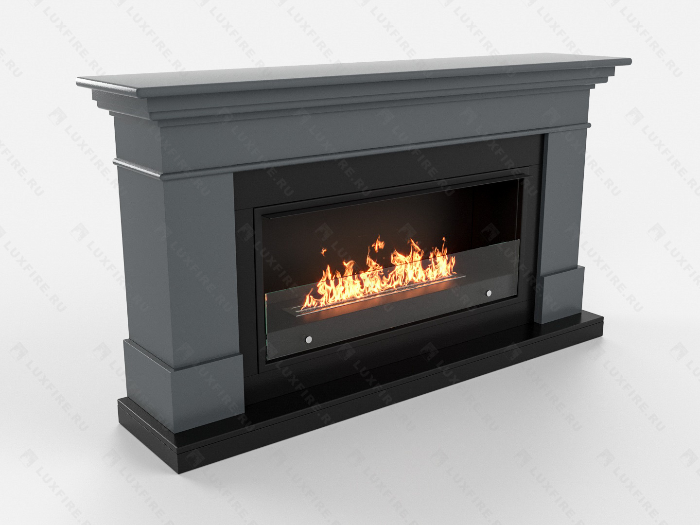 Биокамин Lux Fire с порталом Ангара 42, графит по цене 124 306 руб.
