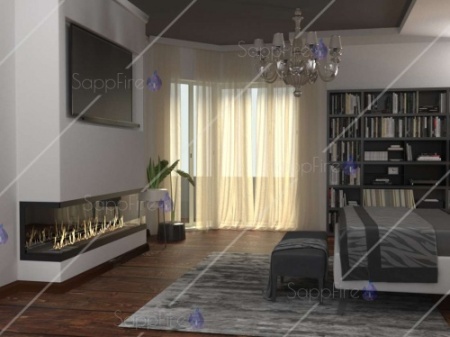 Встраиваемый торцевой очаг 800 SappFire по цене 42 900 руб.