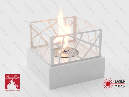 Настольный биокамин Lux Fire "Пикник" S (белый) по цене 12 826 руб.
