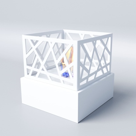 Биокамин &quot;Русский огонь&quot; Бруклин белый по цене 12 000 руб.