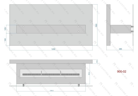 Напольный биокамин Lux Fire "Консул 2" 1200 по цене 80 630 руб.