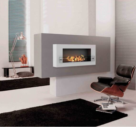 Биокамин ZeFire Orion с белой рамкой по цене 32 800 руб.